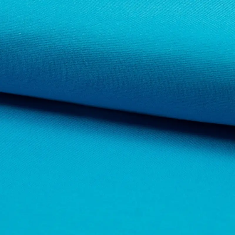 Turquoise Organic 1X1 Rib Fabric – Eco-Conscious Neckband Trim 1