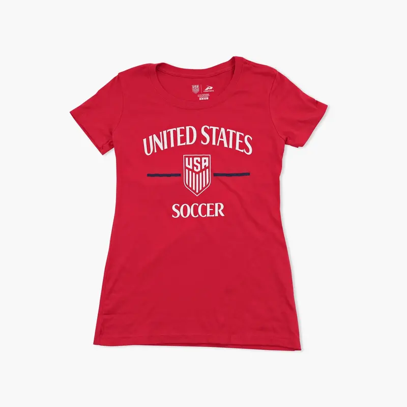U.S. Women'S National Soccer Team Red Basic Tee 1