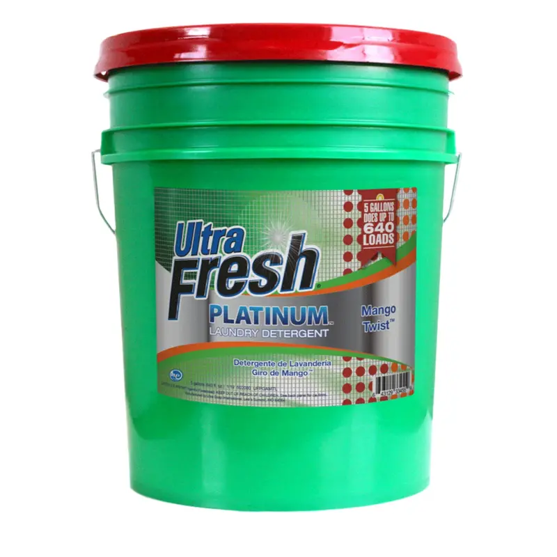 Ultra Fresh 3X Platinum Mango Twist Laundry Detergent – 5-Gallon Bulk Jug, Up To 640 Loads 1
