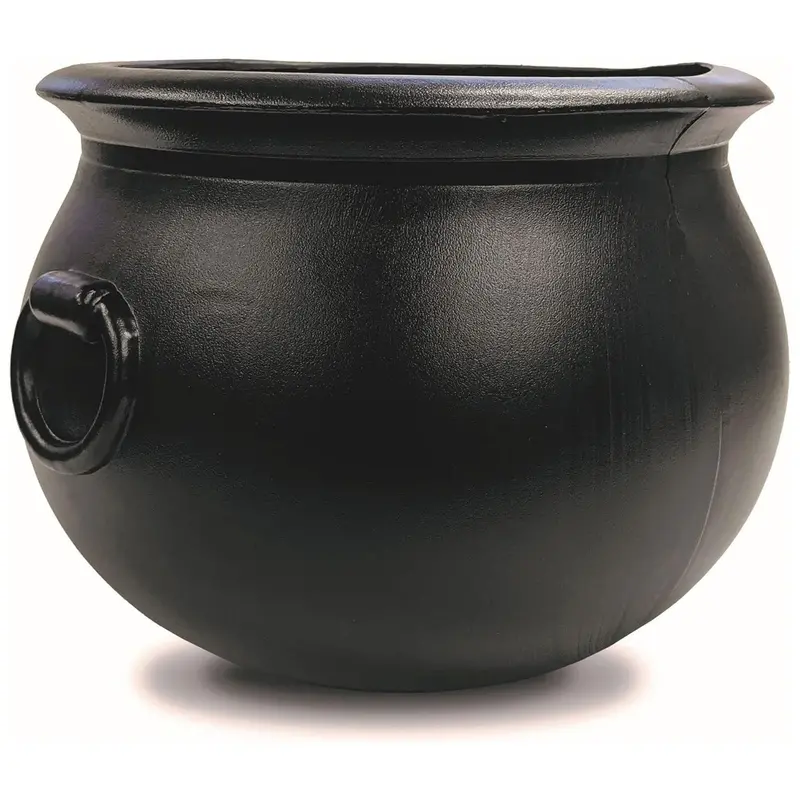 Union Products Spooky Halloween Cauldron – 12-Inch Witch-Themed Black Decorative Prop 1