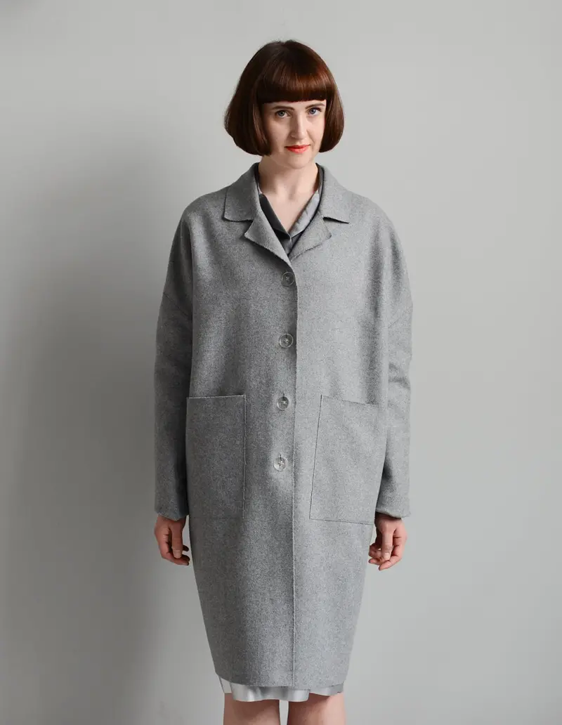 Unlined Raw Edge Coat Pdf Sewing Pattern | The Makers Atelier 1