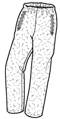 Warm Adult Polar Pants Sewing Template 1