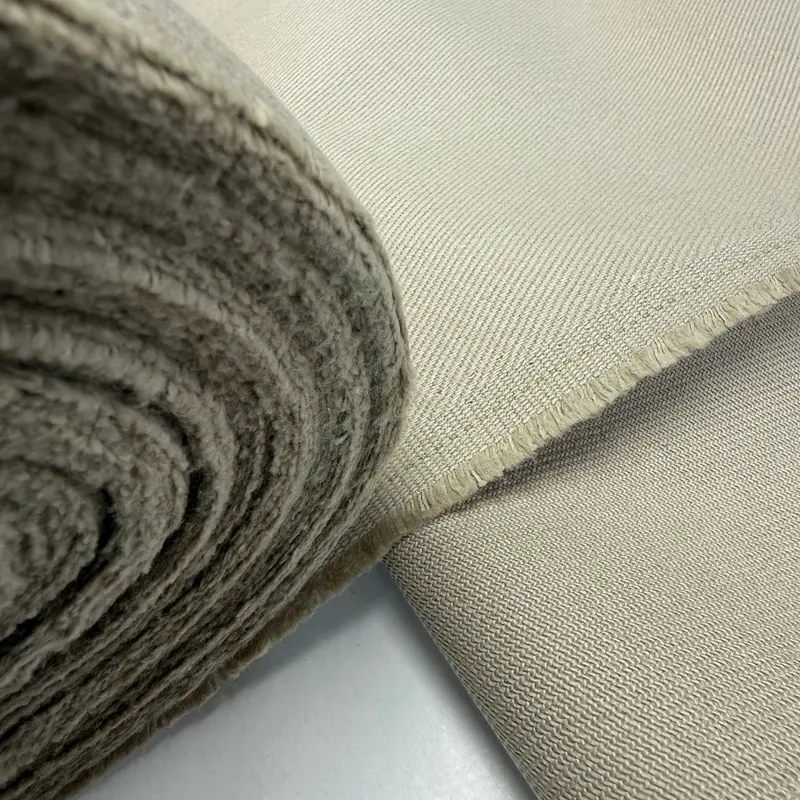 Warm Cotton-Tencel Twill – Sand Beige Hue 1