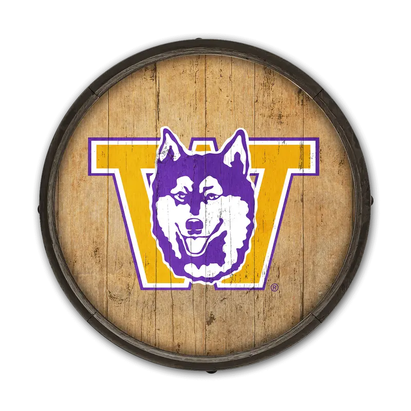 Washington Huskies Classic Throwback Barrel-End Wall Art 1