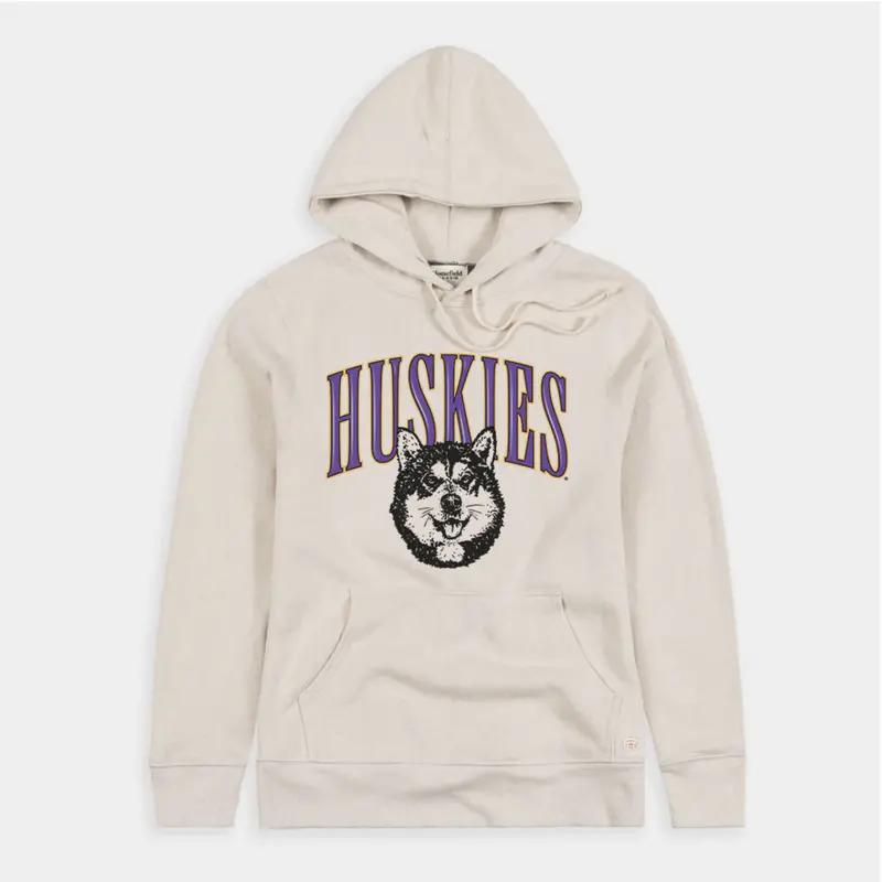 Washington Huskies Cream Denali Fleece Hoodie 1