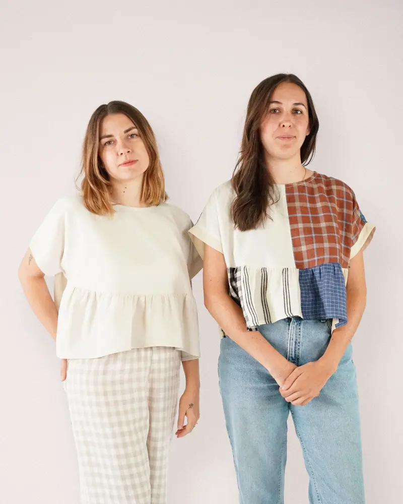 Wave Float Top Pdf Sewing Pattern – Modern Layered Design By Matchy Matchy Sewing Club 1