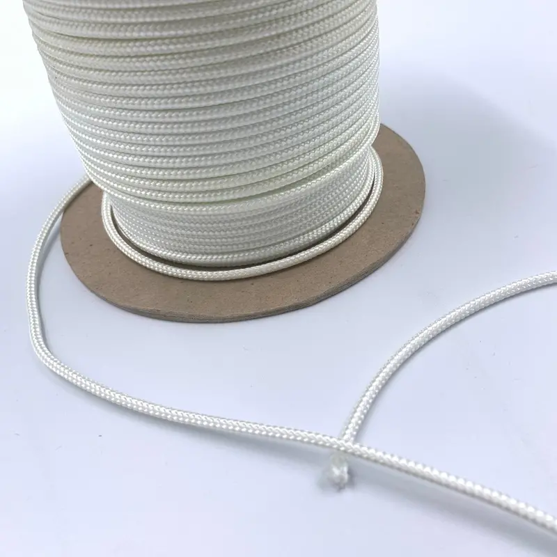White 1/8-Inch Nylon Round Cord – Sold By The Yard (36 Inches) 1