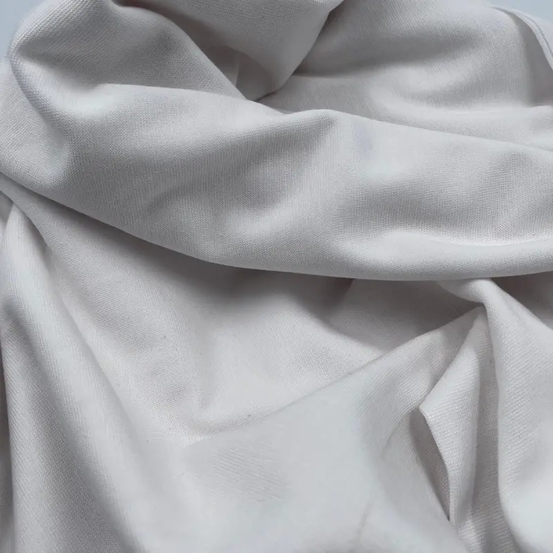 White Bamboo-Blend Organic Cotton Spandex Ribbing (280 Gsm) 1
