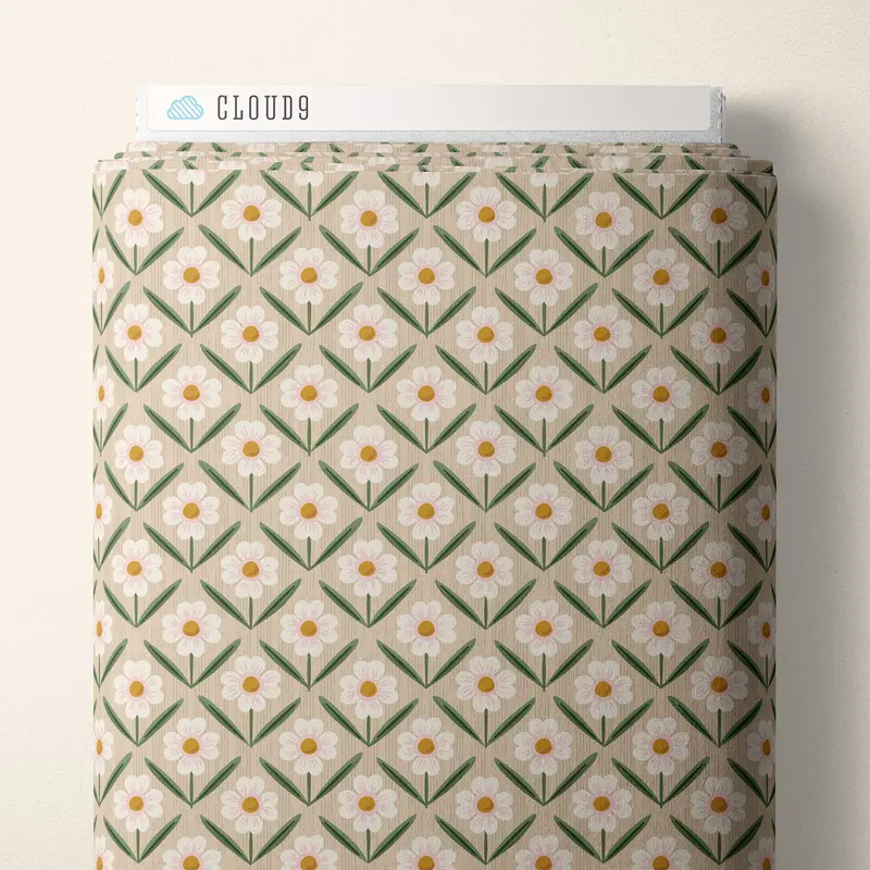 Wild Meadow Natural Poplin Fabric By Ann Gardner – Naturally Wild Collection From Cloud 9 Fabrics 1