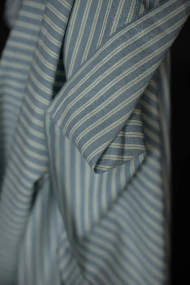Wild Mint Striped Handwoven Cotton Fabric – Indian Artisan Weave By Merchant & Mills 1