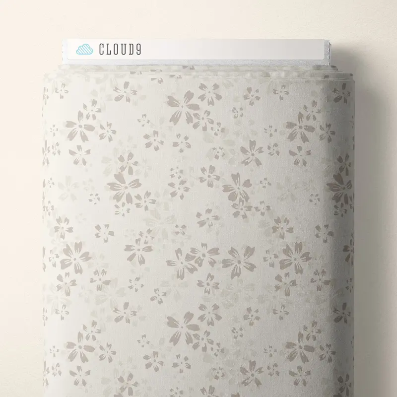 Wildflower Natural Poplin Fabric By Jillian Anderson – Eventide Collection From Cloud 9 Fabrics 1