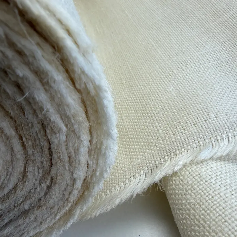 Winter Cream 100% Jute Fabric – 395 Gsm Subtle Neutral Natural Textile 1