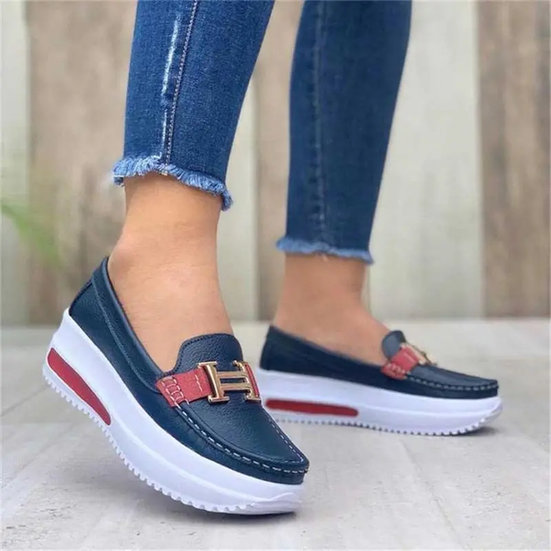 Women’S Casual Platform Loafers – Comfort-Focused Slip-On Shoes 1