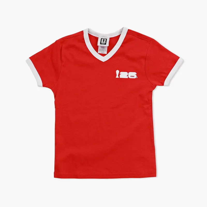 Women'S Cropped Red Ringer T-Shirt – 2026 Fifa World Cup 1