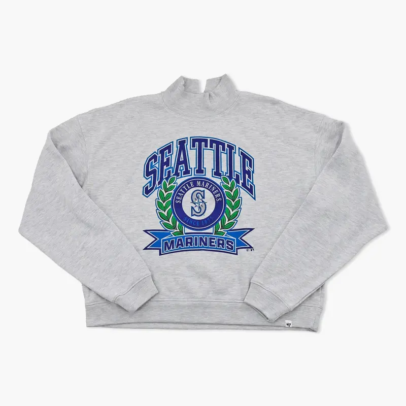 Women’S Laurel Mock Neck Pullover – Seattle Mariners Soft Knit Layer 1