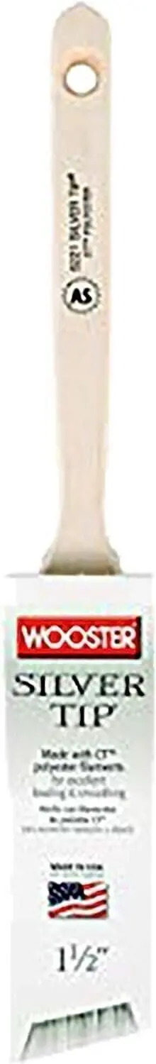 Wooster 5221 1-1/2" Silver Tip Angle Sash Brush – 6-Count Bulk Case 1