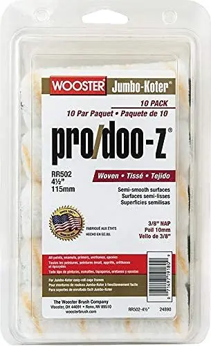 Wooster Rr502 Jumbo-Koter Pro/Doo-Z Roller Bundle – 3 X 10-Pack (4.5-Inch, 3/8-Inch Nap) 1