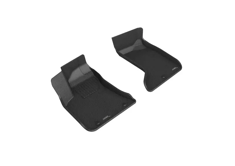 3D Maxpider Kagu Floor Liners – Premium Black All-Weather Front Mat Set (2-Piece) 1