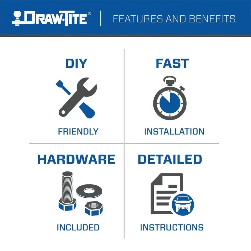 Draw-Tite Class I Trailer Hitch – Model 76601 For 2016 Honda Hr-V 1
