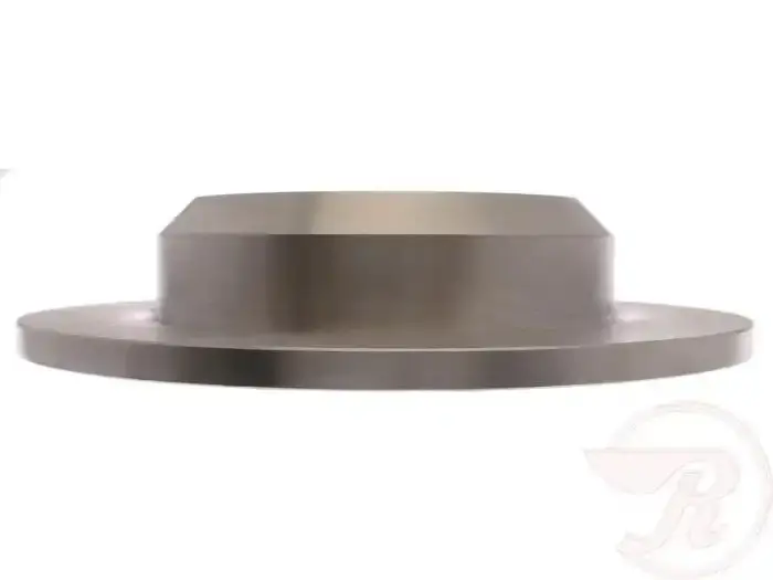 Drilled And Slotted Brake Rotor With Integrated Parking Brake Surface 1