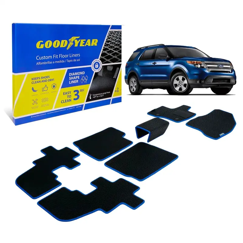 Goodyear Diamond Shape Floor Liners – Custom-Fit Vehicle Protection (Gy004211) 1