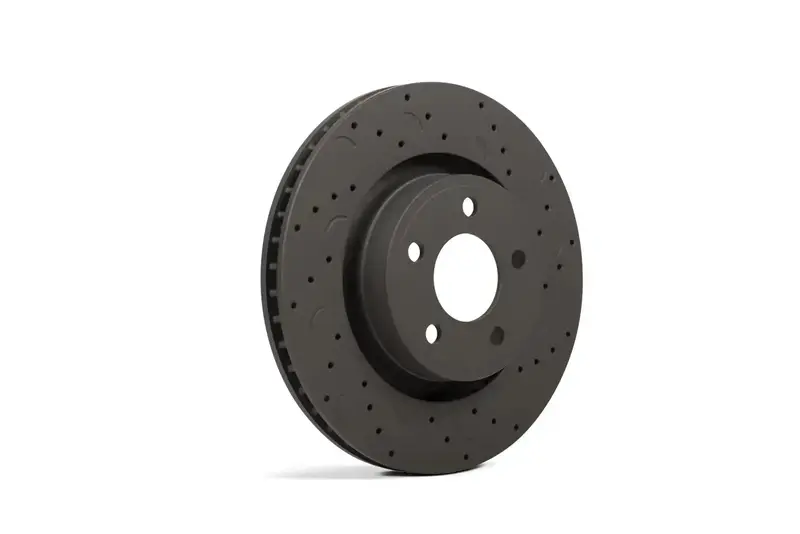 Hawk Performance Htc4524 Talon Rotors – Cross-Drilled & Slotted For Enhanced Cooling And Bite 1