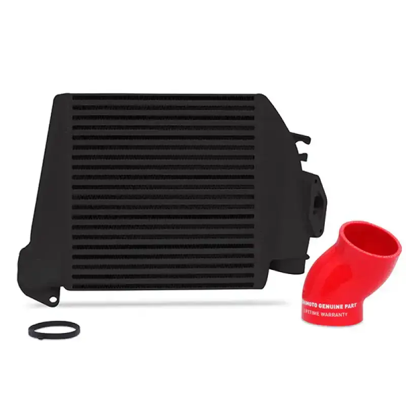 Mishimoto Top-Mount Intercooler Kit — Powder-Coated Black With Red Hoses, Fits 2008–2014 Subaru Wrx 1