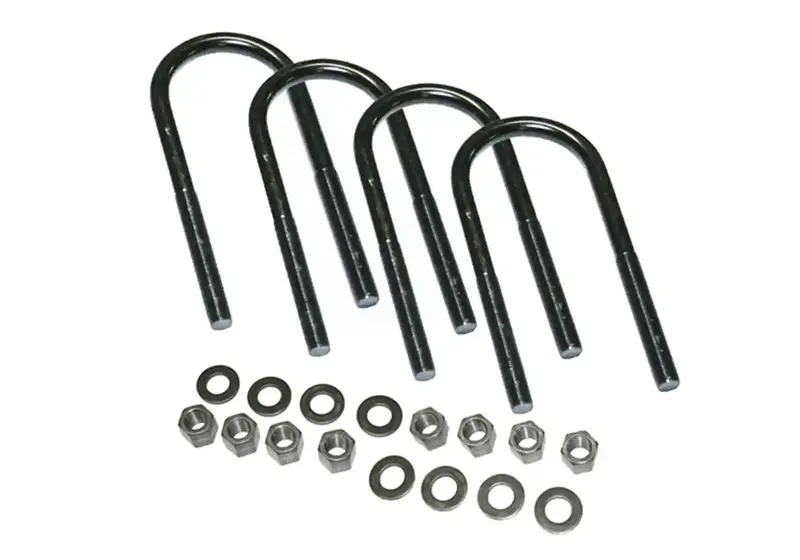 Superlift 11674 U-Bolt Kit – 5/8-Inch X 3-17/32-Inch Round With Mounting Hardware (4-Pack) 1